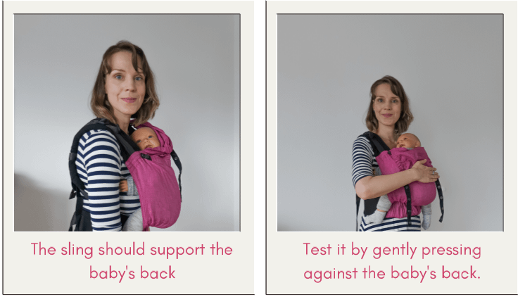 Babywearing safety TICKS - Supported back Babywearing safety TICKS - Supported back